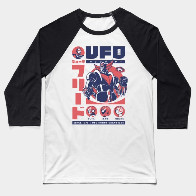 326 Retro Grendizer Baseball T-Shirt by Yexart